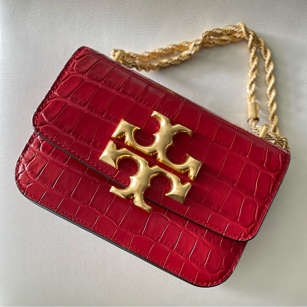Tory Burch Eleanor Chain Bag Real Crocodile leather